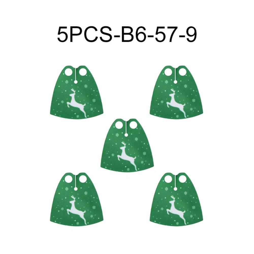 Winter City View Merry Christmas Decoration Flower Wreath Building Blocks House Home Santa Claus Figures Snow Window Bricks Toys