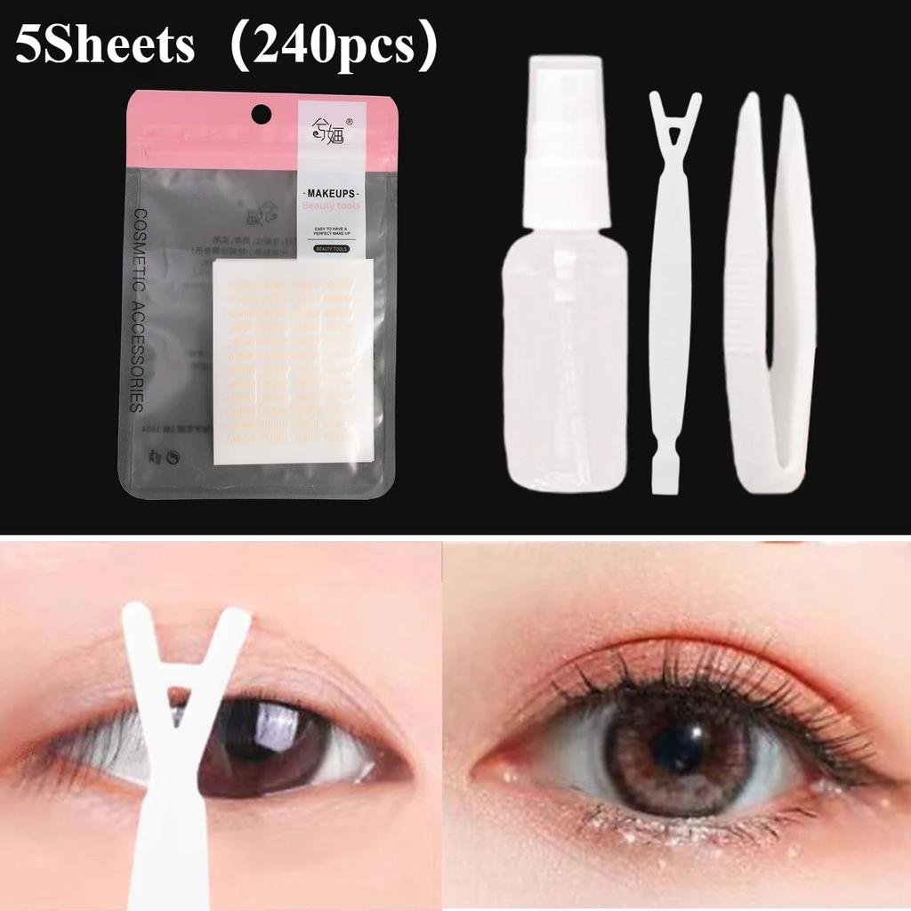 Mesh Lace Invisible Eyelid Tape Self Adhesive Breathable Waterproof Eye Lifting Stickers Natural Makeup Tool for Women Long Last