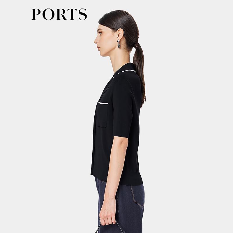 PORTS Women's Short Sleeve Mid-Length Knit Cardigan