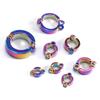 Anillos Metálicos para Patas de Loro de 4-15 mm Anillos para Patas de Pájaros Mascotas Actividad de Entrenamiento de Vuelo al Aire Libre Anillo de Apertura Antiperdida Anillo de Pie