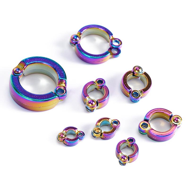 

New 4-15mm Parrot Foot Rings Metal Pet Bird Leg Rings Outdoor Fly Training Activity Anti-Lost Opening Clip Leash Accessories 4mm