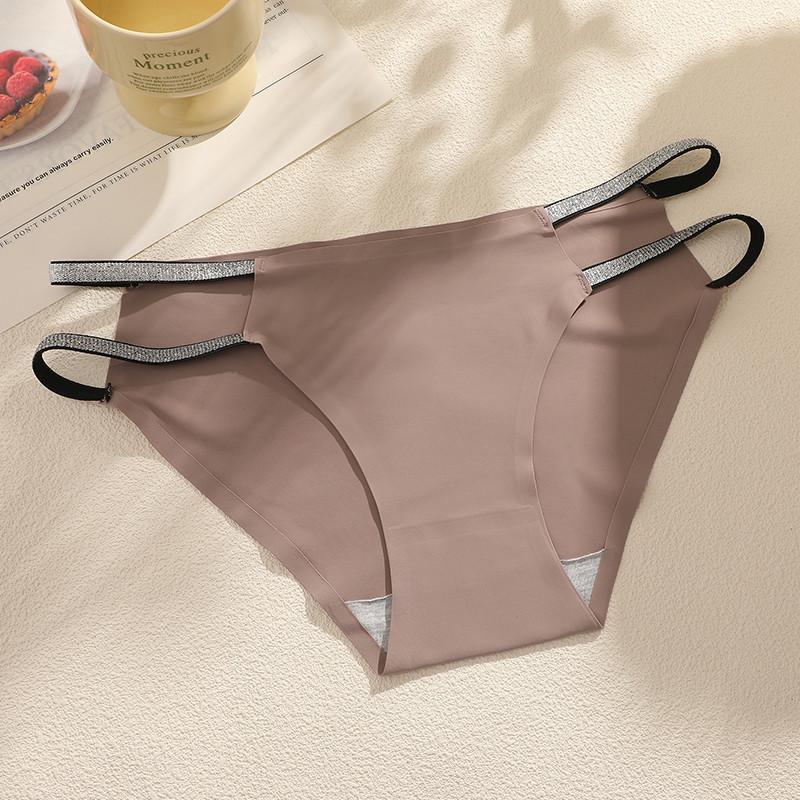 

Бесшовные трусики FINETOO для женщин, быстросохнущие трусики, удобные трусы с двойным плетеным ремешком XL жёлтый