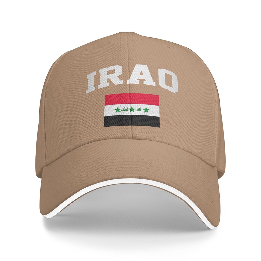 Women Unisex Iraq Flag Iraqi Outdoor Hat Sun Cap Casual Baseball Cap Sunscreen Hats