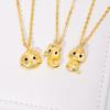 Porti 24k Gold Snake Ribbon Stone Necklace 1.875g