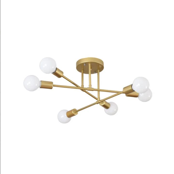 Nordic Minimalist White Gold Ceiling Lamp Suitable for Bedroom Living Room Dining Table Pendant Light Fixture Ceiling Chandelier