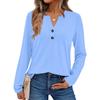 Camicie da donna a maniche lunghe a tinta unita Eleganti top casual Camicie alla moda Top