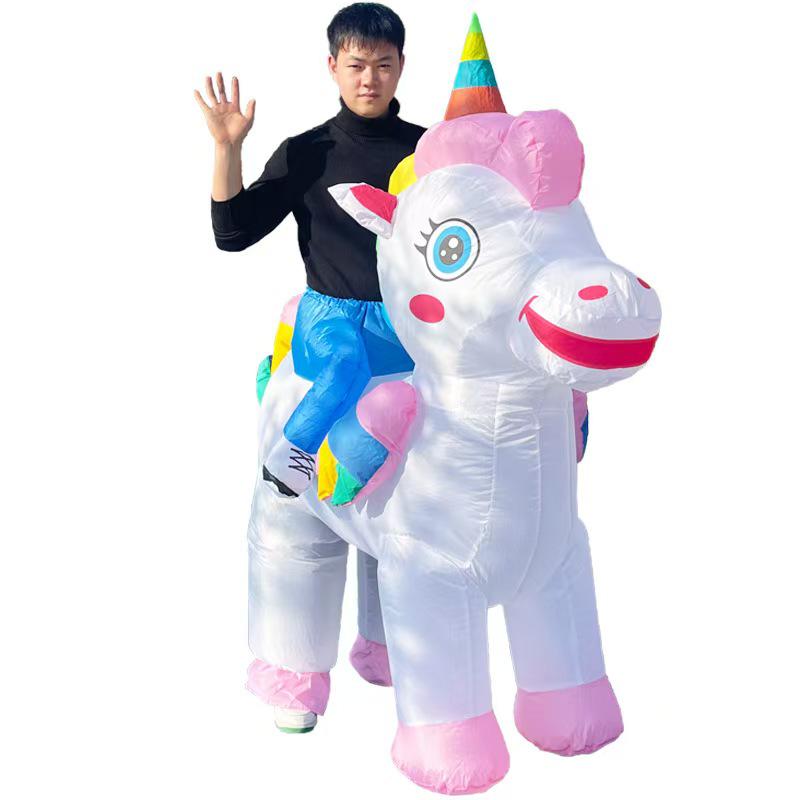 Colorful Inflatable Pegasus Unicorn Costume for Halloween & Christmas Cosplay