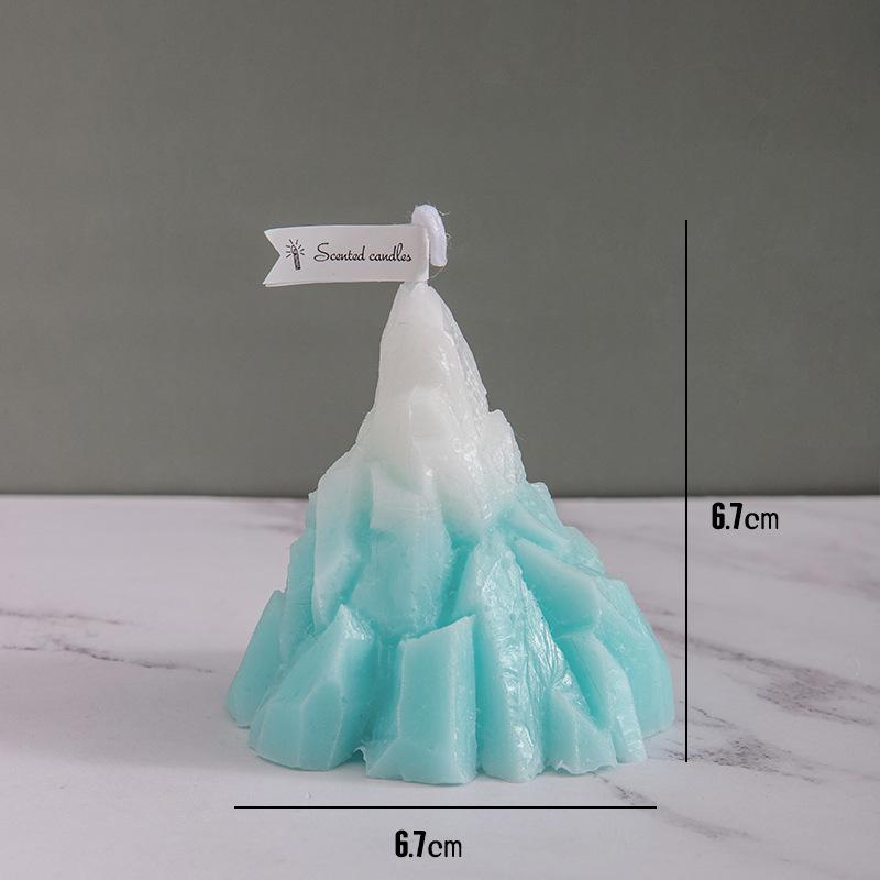 Nordic Style Iceberg Aromatherapy Candle Birthday Companion Gift Home Fragrance Ornament