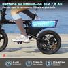 Bicicletta Elettrica Pieghevole - YEE GOO - LE003 - Ruote 14" - Motore 250W - Autonomia 30-45km - Nero