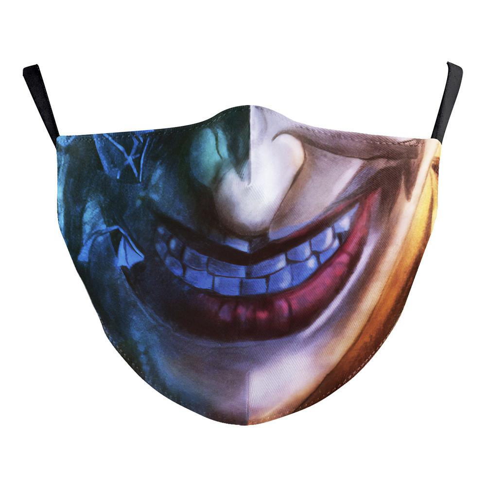 Funny Digital Print Cotton Face Mask Fashion Creative Dustproof Reusable Daily Protective Face Cover