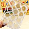 12-Grid Contact Lens Storage Box Transparent Round Portable Travel Contact Lens Case Soak Container Lenses Box For Beauty Pupil