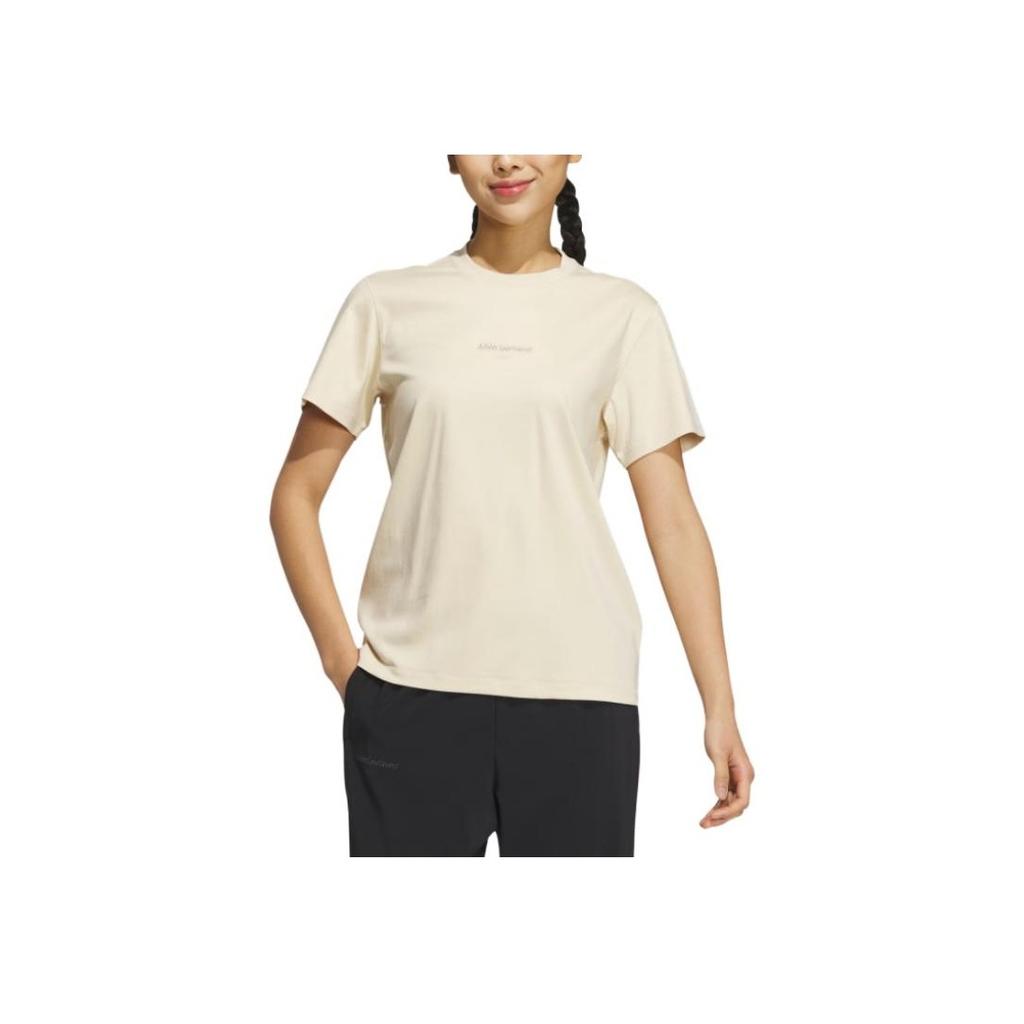 Adidas Letter Print Casual Sports Short Sleeve T-Shirt Women Tops Rock-Dust-Storm IS4947