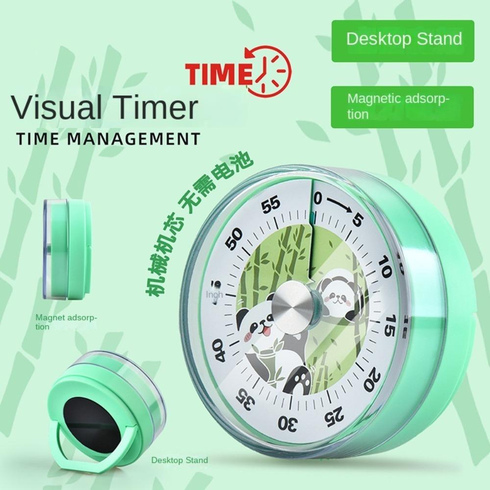 Cute Mechanical Timer Penguin Analogue Clock Time Reminder Countdown Timer  Office