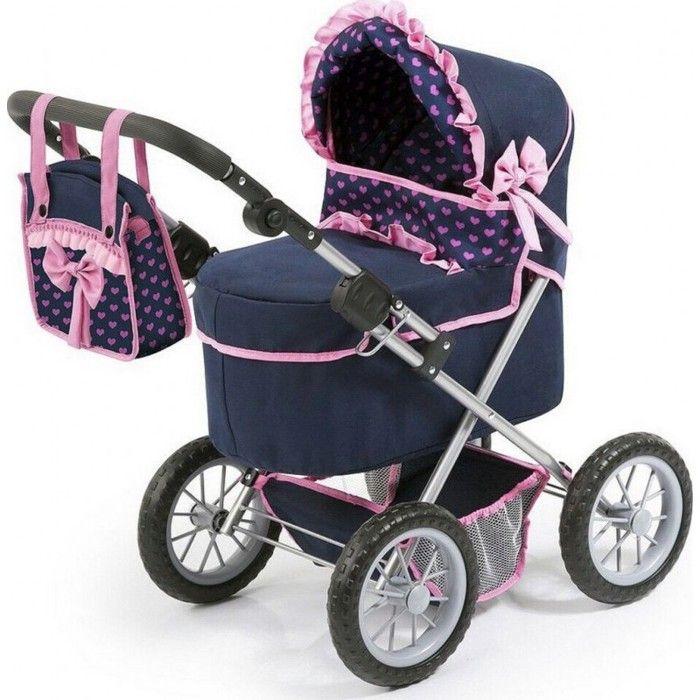 Landau Pour Poupée - REIG - TRENDY WALK - Pliable - Poignée Réglable - Sac À Main Inclus