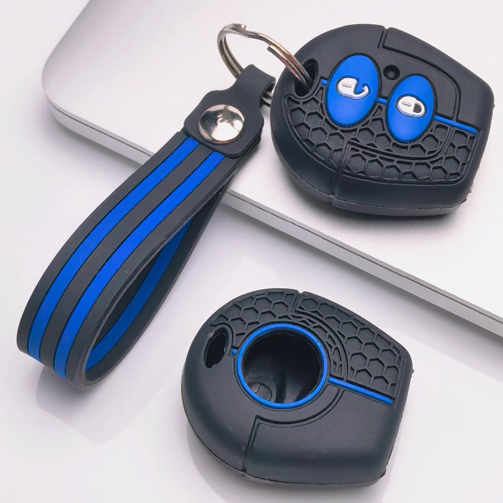 Key Case Cover for Volkswagen Golf Passat Polo Jetta A4 Bora B5 9N Lupo Sharan with Keychain Anti-Scratch Guard Shockproof Protection