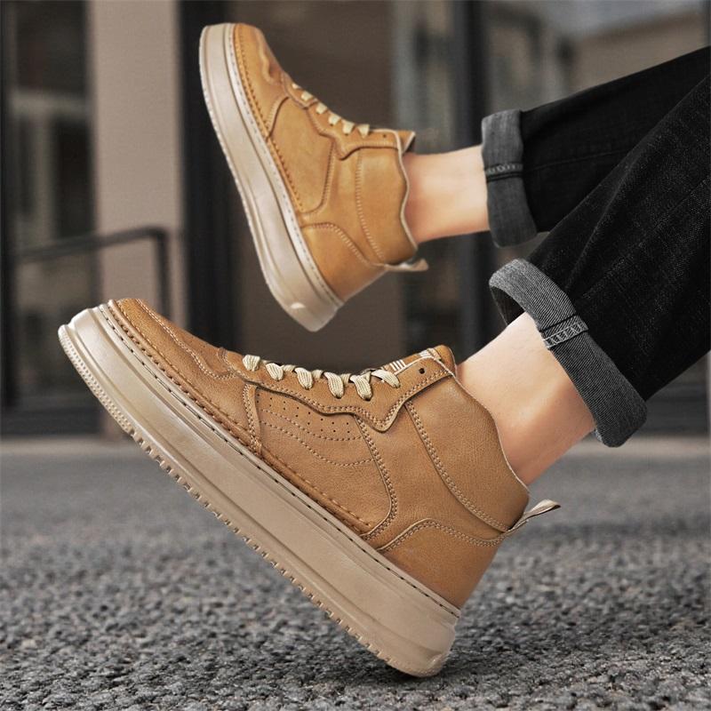 New Fashion Autumn And Winter Men's Low Top Martin Boots Students Male Boys Trending Soft Sole Work Shoes Labor Protection Martin Sneakers