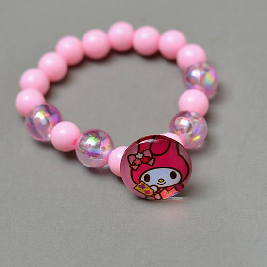 Colorful Sparkle Bead Bracelet for Kids - Princess Jewelry Gift
