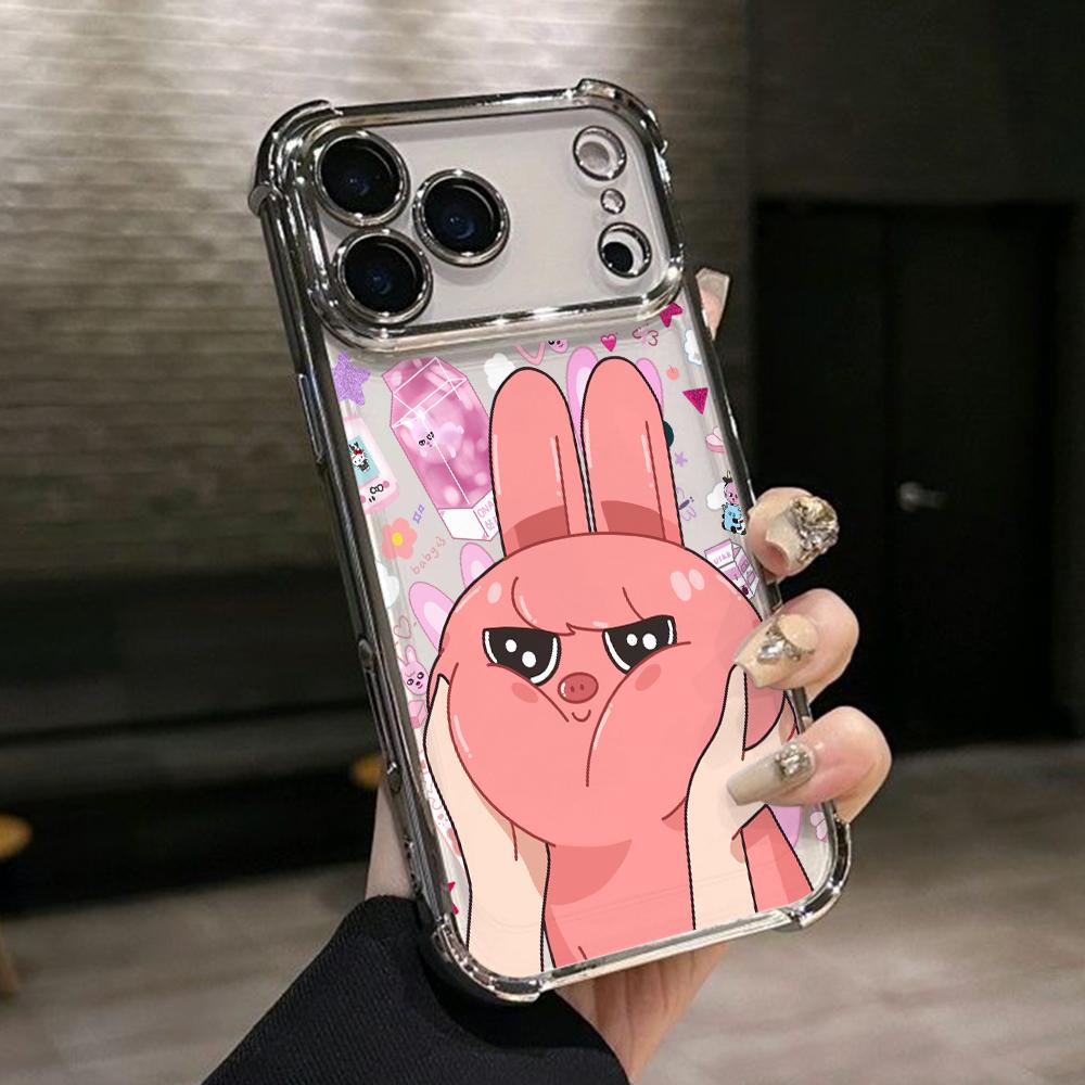 Cartoon K-Kids Strays Phone Case for iPhone 17 Air 16 15 14 Plus 13 12 11 Pro Max X Xs XR 8 e Anti-drop Transparent Soft Cover
