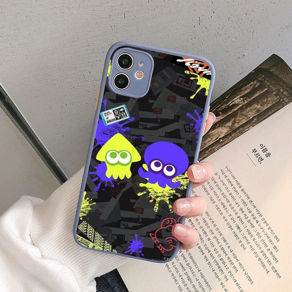 Game Splatoon Art Phone Case for iPhone 14 11 12 13 Mini Pro Max 8 7 Plus X XR XS MAX Translucent Matte Cover