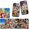 For Apple iPhone 16 15 14 Plus 13 12 Mini 17 Pro Max + 16E Air 16+ ProMax Phone Cover Case Luffy Sanji ONE PIECE Roronoa Zoro