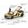 1:32 Lambor LP750-4 LP770-4 Cars Toy Models Light Sound Miniature Model Vehicles Doors Opened Sports Car Children Festival Gifts