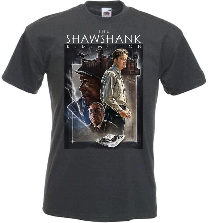 The Shawshank Redemption 9 T-shirt white movie poster all sizes S5XL S