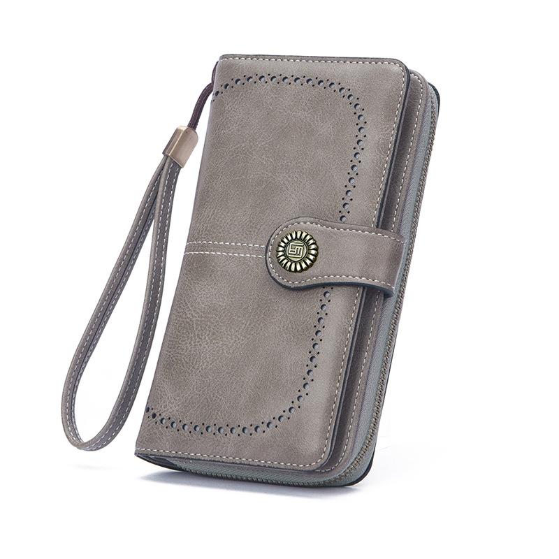 New Women's Wallet Fashion Zipper Clutch Bag Wallet Large Capacity Long Wallet