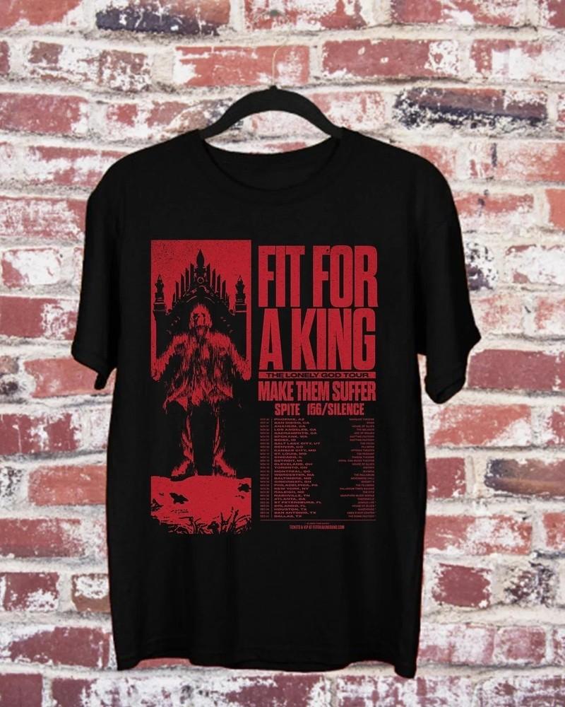 Fit For A King The Lonely God Tour Make Them Suffer Band T Shirt S-5XL BL2049 Unisex T-Shirt XL