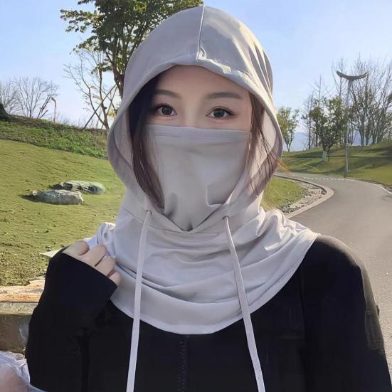 Sunscreen Face Guard Arm Sleeves Set Cooling Elasticity UV Protection Summer Outdoor Activities Face Guard Arm Cover Set