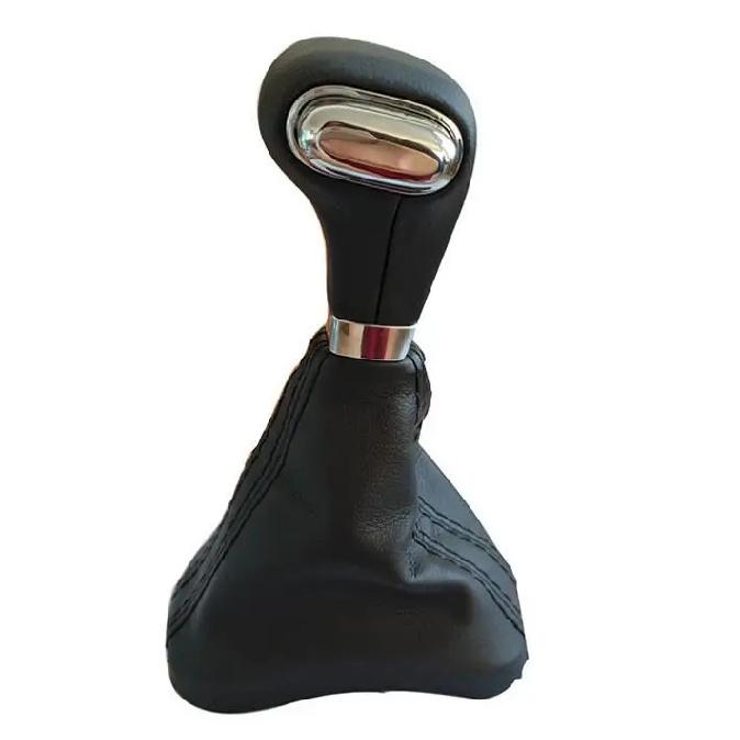 Automatic Car Shift Gear Knob Gaitor Leather Cover Shifter Lever Gear Stick Knob For Skoda VW Tiguan Touran Bora Passat