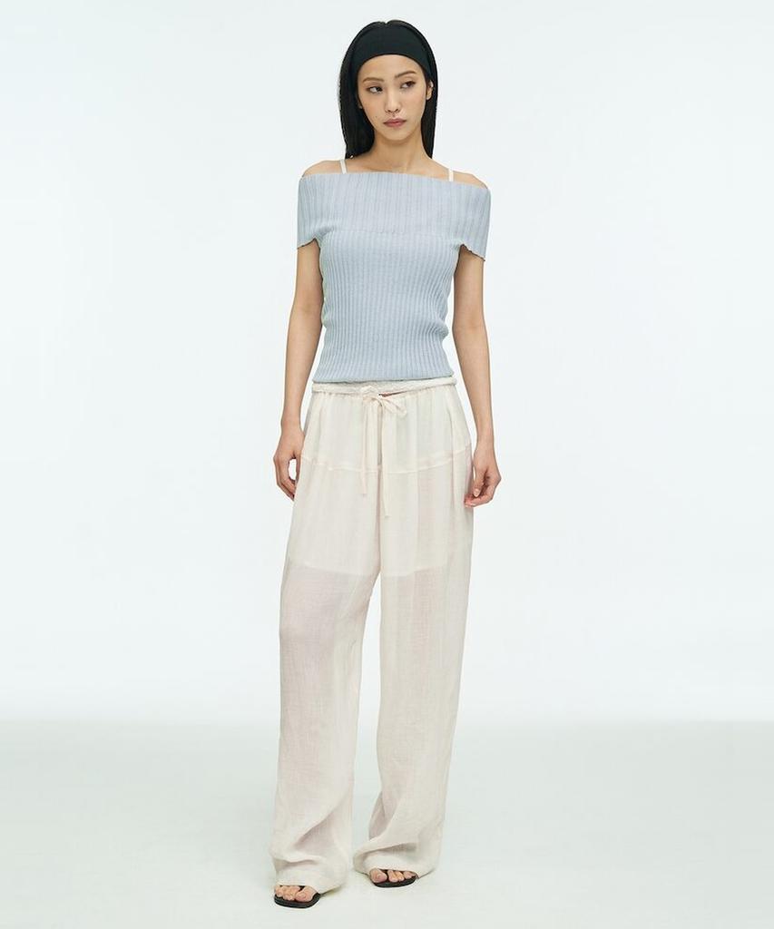 Anggae Peplum Pants Ivory
