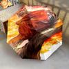 Whispers Cloak Folding Umbrella Portable 8 Paraphenoid Bones Sun Umbrella Three Folds Travel