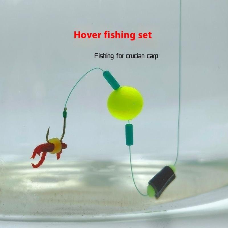 5pcs Ready Made Carp Fishing Hook Carp Rigs Lures Anti Bottom Hair Rigs Hook Barbed Hook Saltwater Fishing Accessories