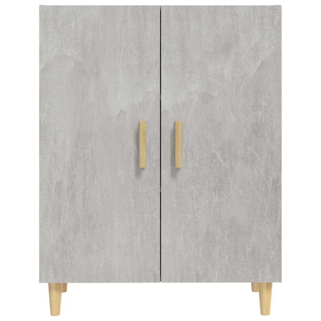 Vidaxl Komoda, Szarość Betonu, 70X34X90 Cm, Materiał Drewnopochodny