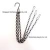 Black Double Hook Bird Cage & Flower Pot Hanging Chain, 1.2MM, with Eight-Character Design.