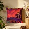 Hot MMegadethses Cushion Cover Versatile DoubleSided Pillow Case Fit for Sofa Bed Car  Daily Decor