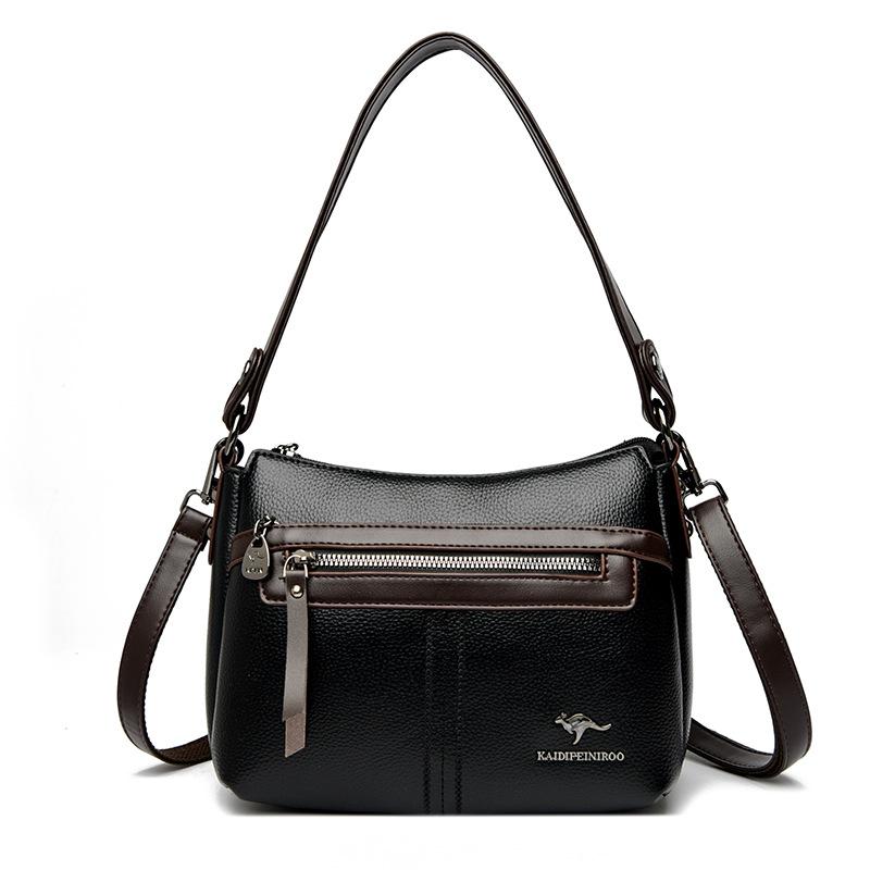 

Модная сумка для мамы среднего возраста и элегантной мамы, сумка кроссбоди, сумка на одно плечо чёрный