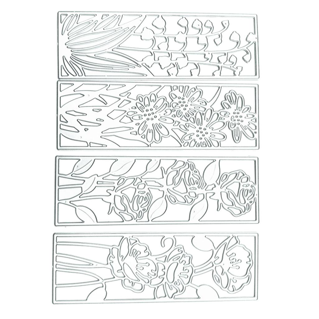 Blumen Stanzformen Florale Präge-Stanzschablonen für Kartenherstellung Scrapbooking DIY Papierbasteln Fotoalbum