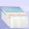 10 A4 portable zippered file bags