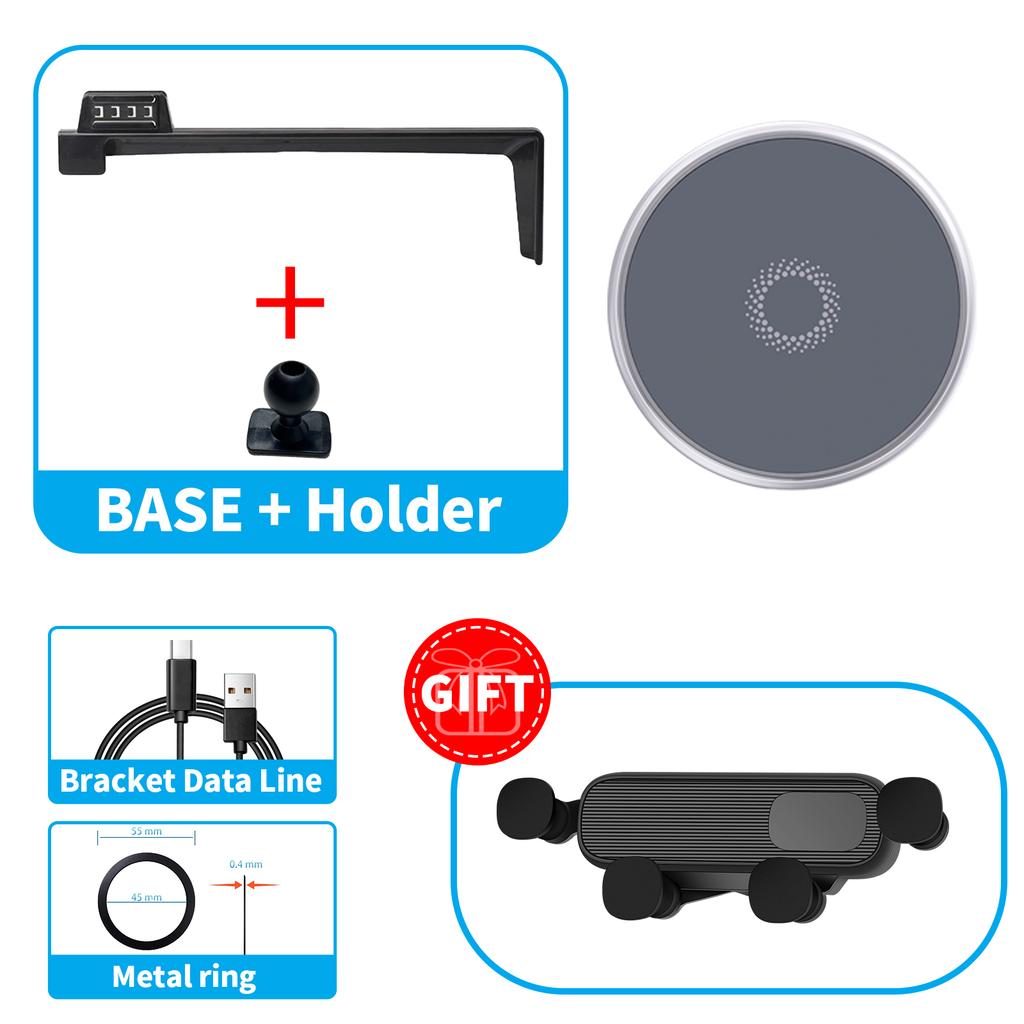 for Hyundai Tucson NX4 2024 2025 2026 Car Phone Holder Screen Fixed Navigation Bracket Base Wireless Charging