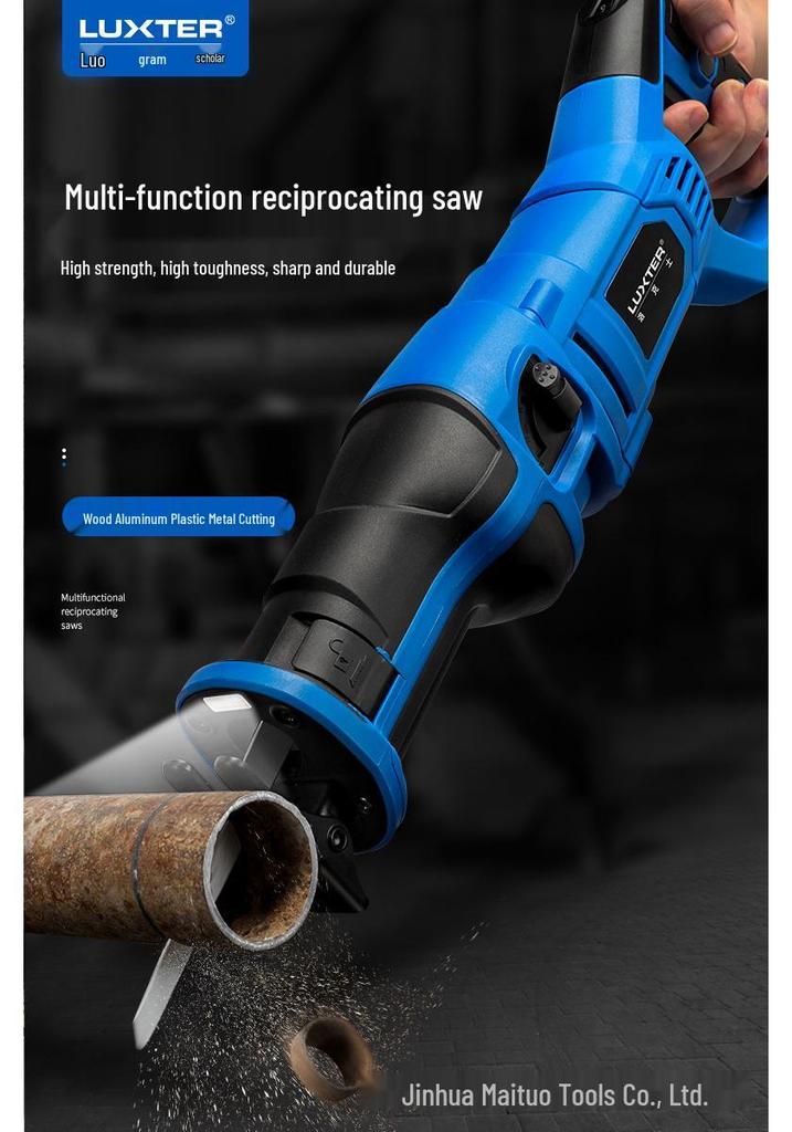 LUXTER Multi-Functional Handheld Reciprocating Saw for Woodworking