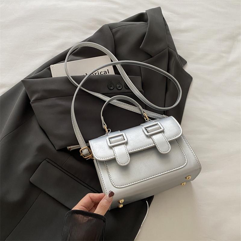 Trendy Autumn Color Block One Shoulder Bag For Women Stylish Crossbody Handbag Medium Size