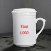 Chinese Ceramic Tea Mug with Infuser and Lid