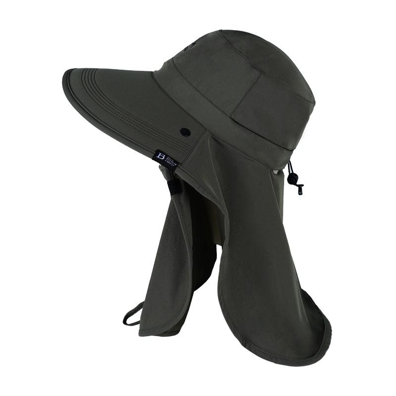 Bucket Hat Sun Hat Man Quick Drying Breathable Mask Face Sunscreen Outdoor Camping Hiking Spring Summer Hats For Men Foldable