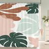 Nordic Simplicity Style Plant Leaves Printed Shower Curtain With Hook Bathroom Curtain Home Decoration Curtain 3D Bath Curtains