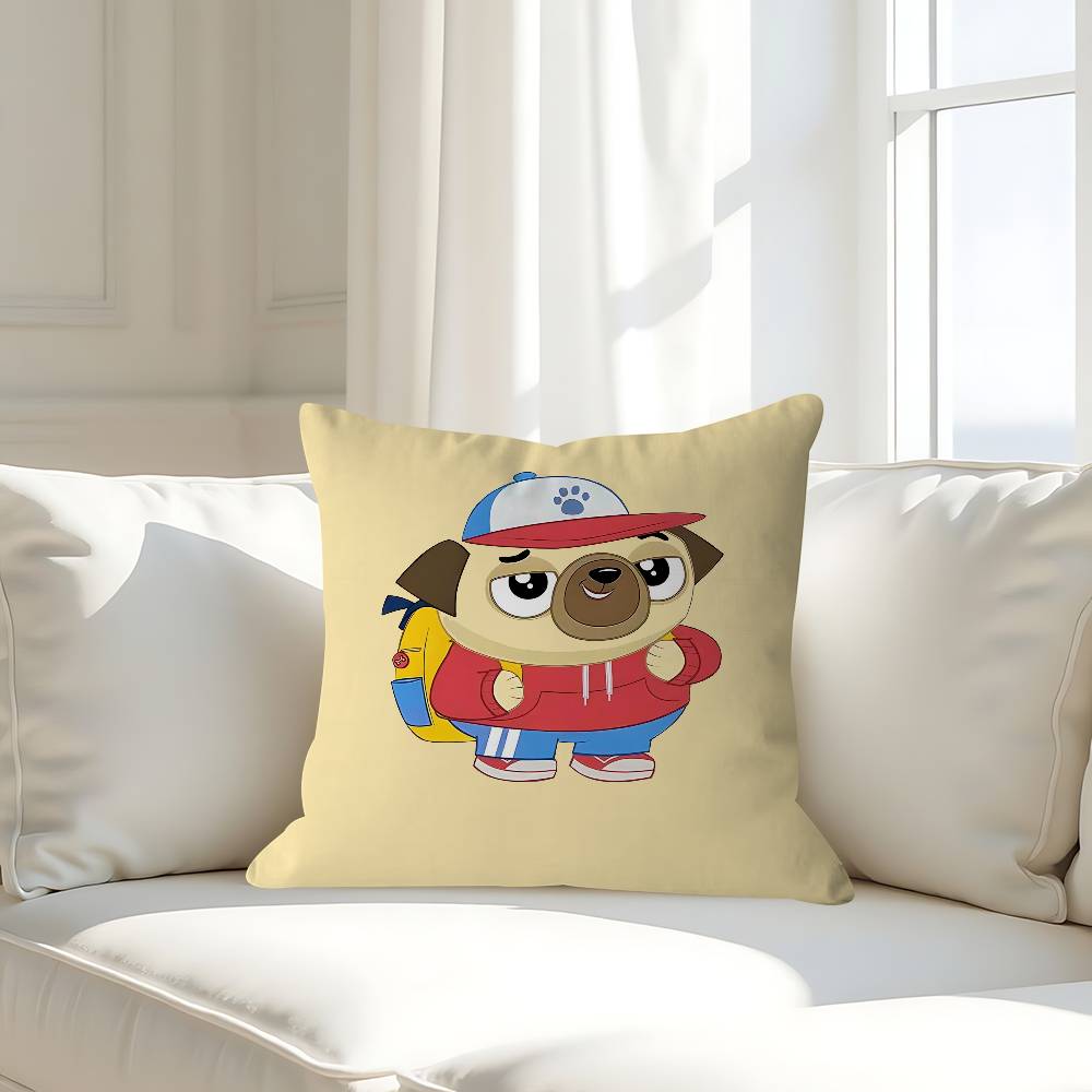 Cartoon C-Chip And P-Potato Pillow Case Removable Washable Cushion Cover – All-Season Soft Linen