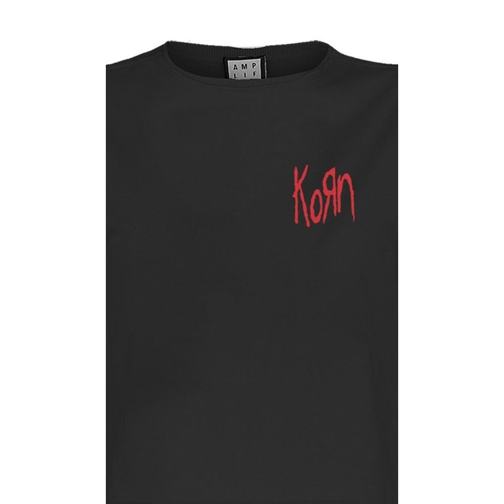 Amplified Womens/Ladies Lineart Issues Korn Crop T-Shirt