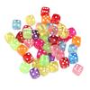50 Pcs Six Sided Dices Acrylic Dices Board Game Acessories Table Game Dices Colorful Dices for Game