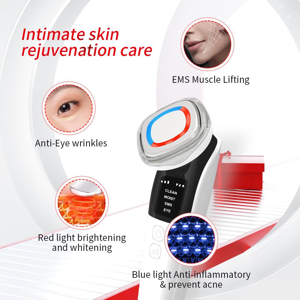 EMS Facial Massager Beauty Device Face Lifting Machine Microcurrent Eye Skin Firming Tighten Instrument Vibration Skincare Tool