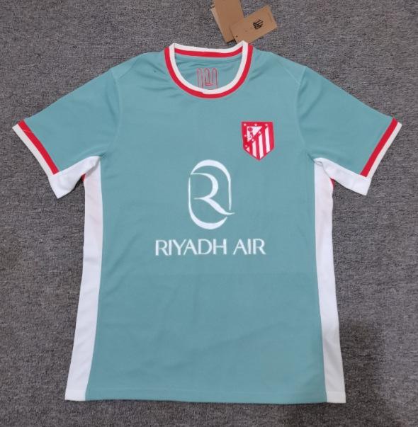 Retro Explosion, Atletico Madrid Short-sleeved Jersey Football Jersey Fan Version Football Jersey